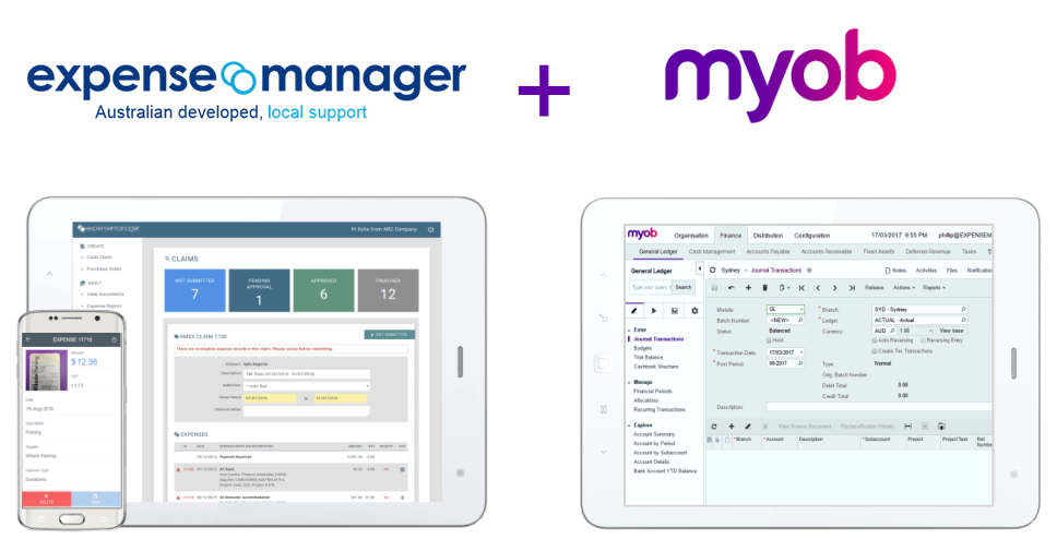 expensemanager and myob